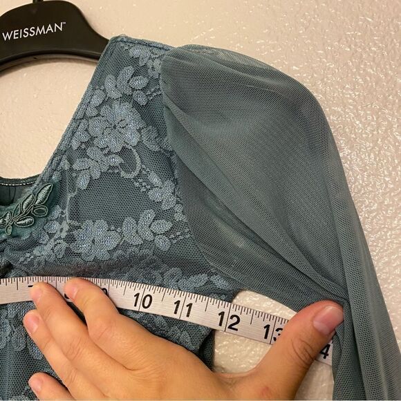 Weissman Dance Costume sage green tulle tutu appliqué Hear You Me 12524 IC 7/8 - Picture 8 of 10